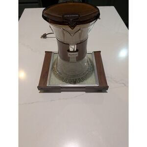 Salton Filtercup Coffee Extractor/Hot Plate Pour Over Fine Grind 10 Cup VTG EUC